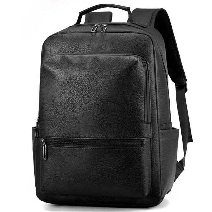 大容量高密度本革調ビジネスレザーリュック