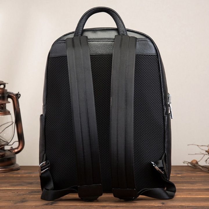 本革ビジネス対応多機能通勤レザーリュック