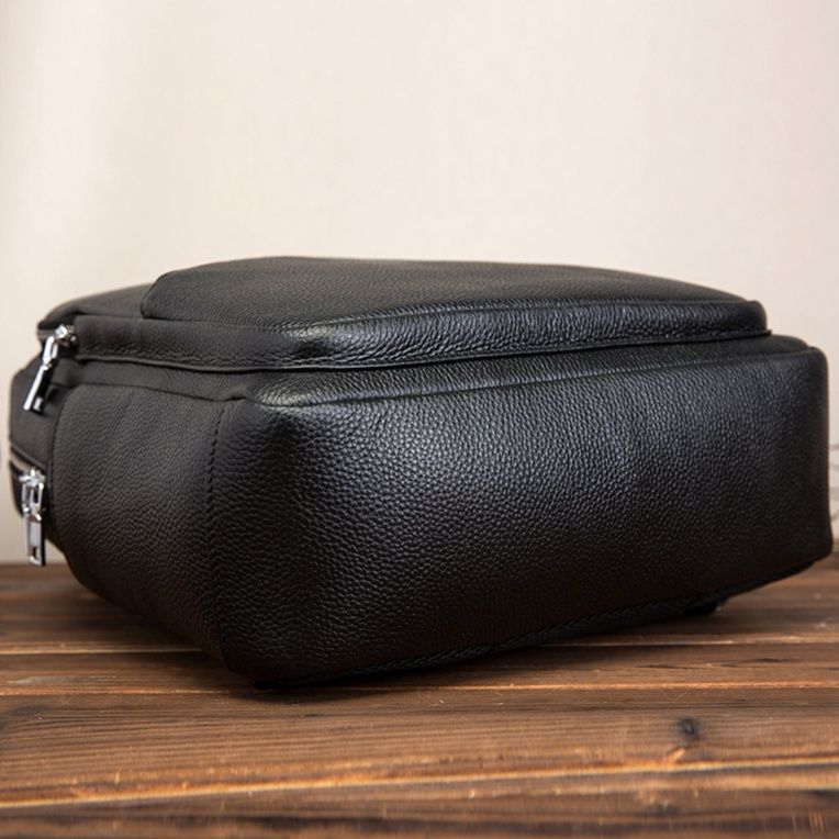 本革ビジネス対応多機能通勤レザーリュック