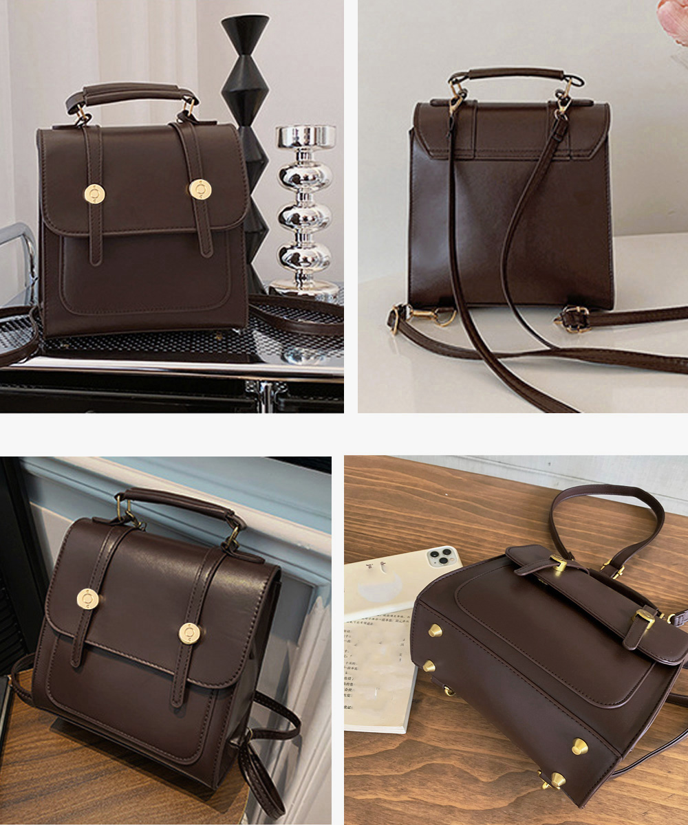 軽量ミニレザーリュック 三通り使い方