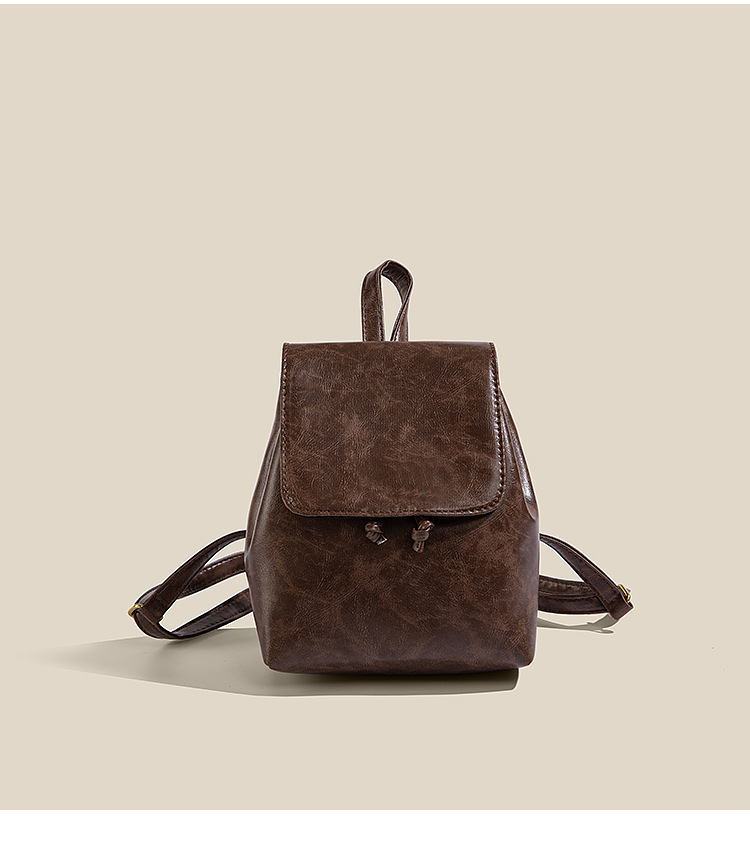 レザーリュック レザー調ミニリュック コンパクト大容量 軽量お出かけバッグ