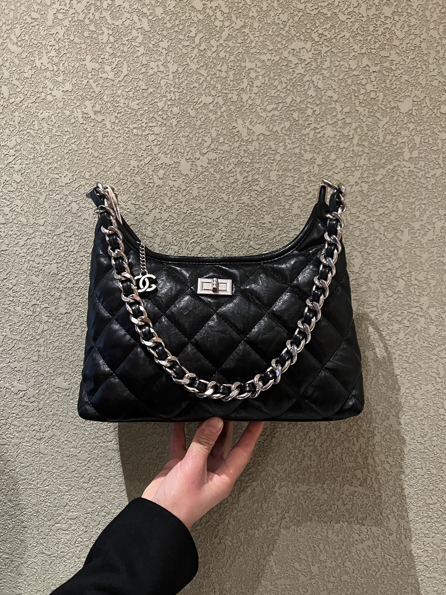 レザーショルダー 菱形キルティングミニショルダー