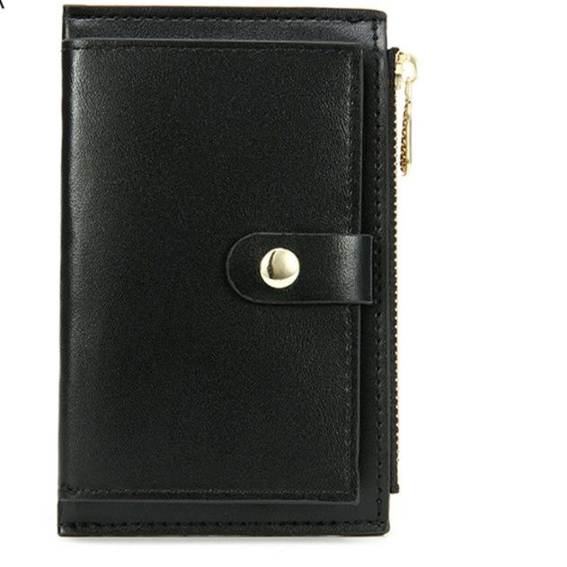 革 財布 スナップボタン式多機能コンパクト革財布コインケース