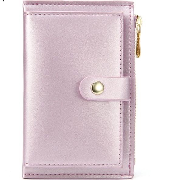 革 財布 スナップボタン式多機能コンパクト革財布コインケース