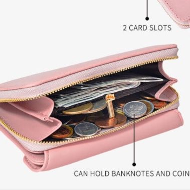 革 財布 封筒型メタルバー付きレザー長財布