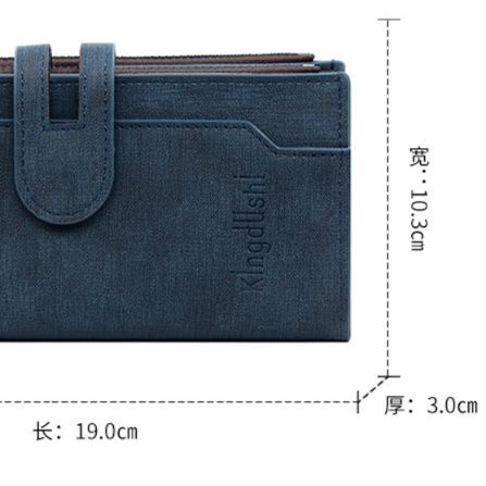 革 財布 多機能スナップボタン付きタッセル飾りレザー長財布