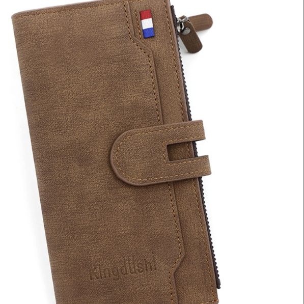 革 財布 多機能スナップボタン付きタッセル飾りレザー長財布