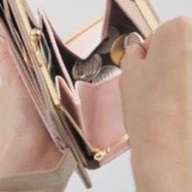 革 財布 がま口式本革二つ折り財布多機能カード収納