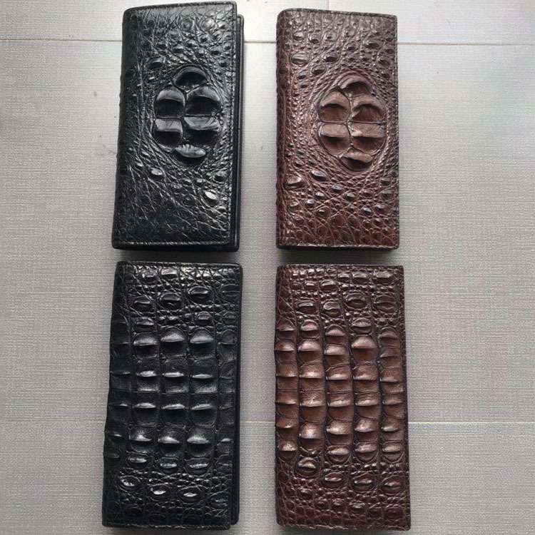 革財布 クロコダイル型押し長財布