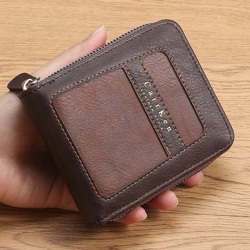 ラウンドジップ二つ折り財布