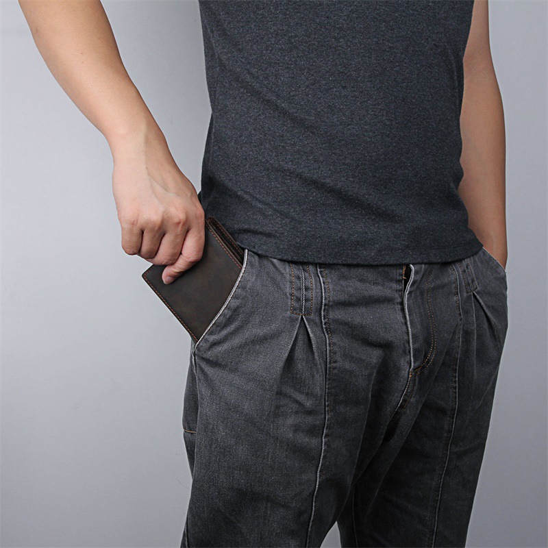 革 財布 本革使用多機能レザー二つ折り財布