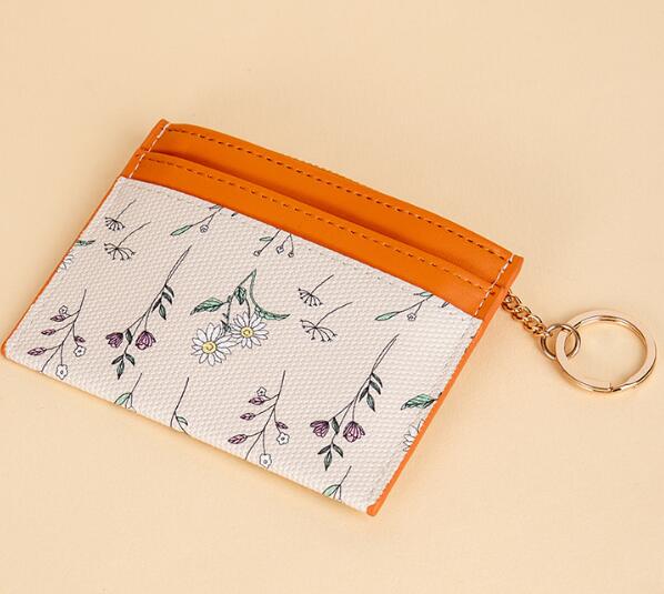 革 財布 花柄革仕分けコインケース