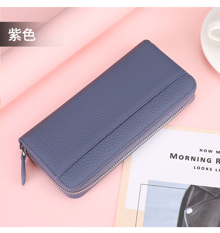 本革ラウンドファスナー長財布大容量多収納