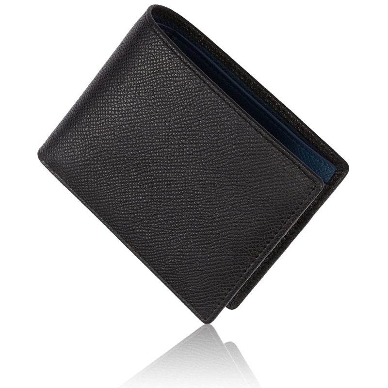 革 財布 上質な型押しレザー二つ折り財布