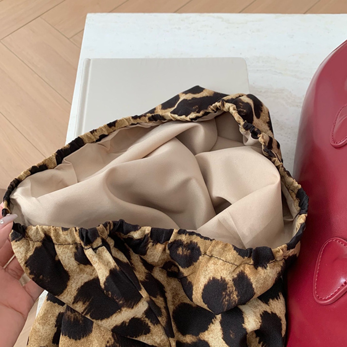 ベーシックヒョウ柄マキシスカート
