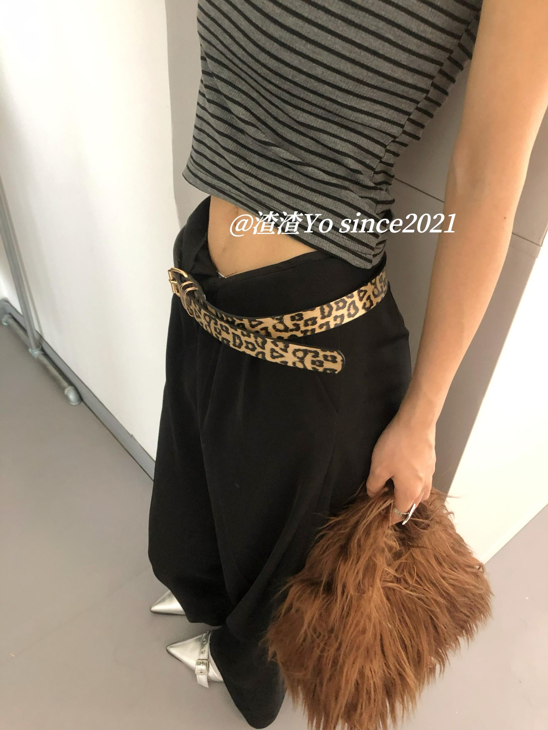 ヒョウ柄 華やか野性美ベルト