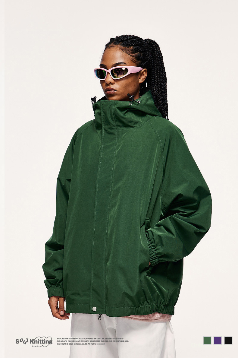 メンズジャージ 男性用防風防水ナイロンジャケット秋冬新作全3色