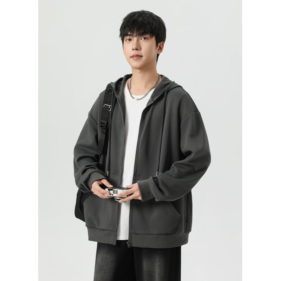 メンズジャージ メンズジャージ ゆったりフード付きジャージパーカー