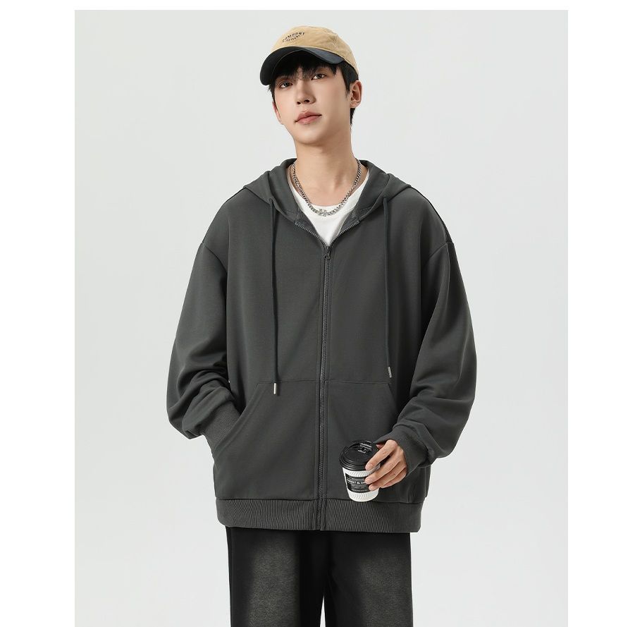 メンズジャージ メンズジャージ ゆったりフード付きジャージパーカー