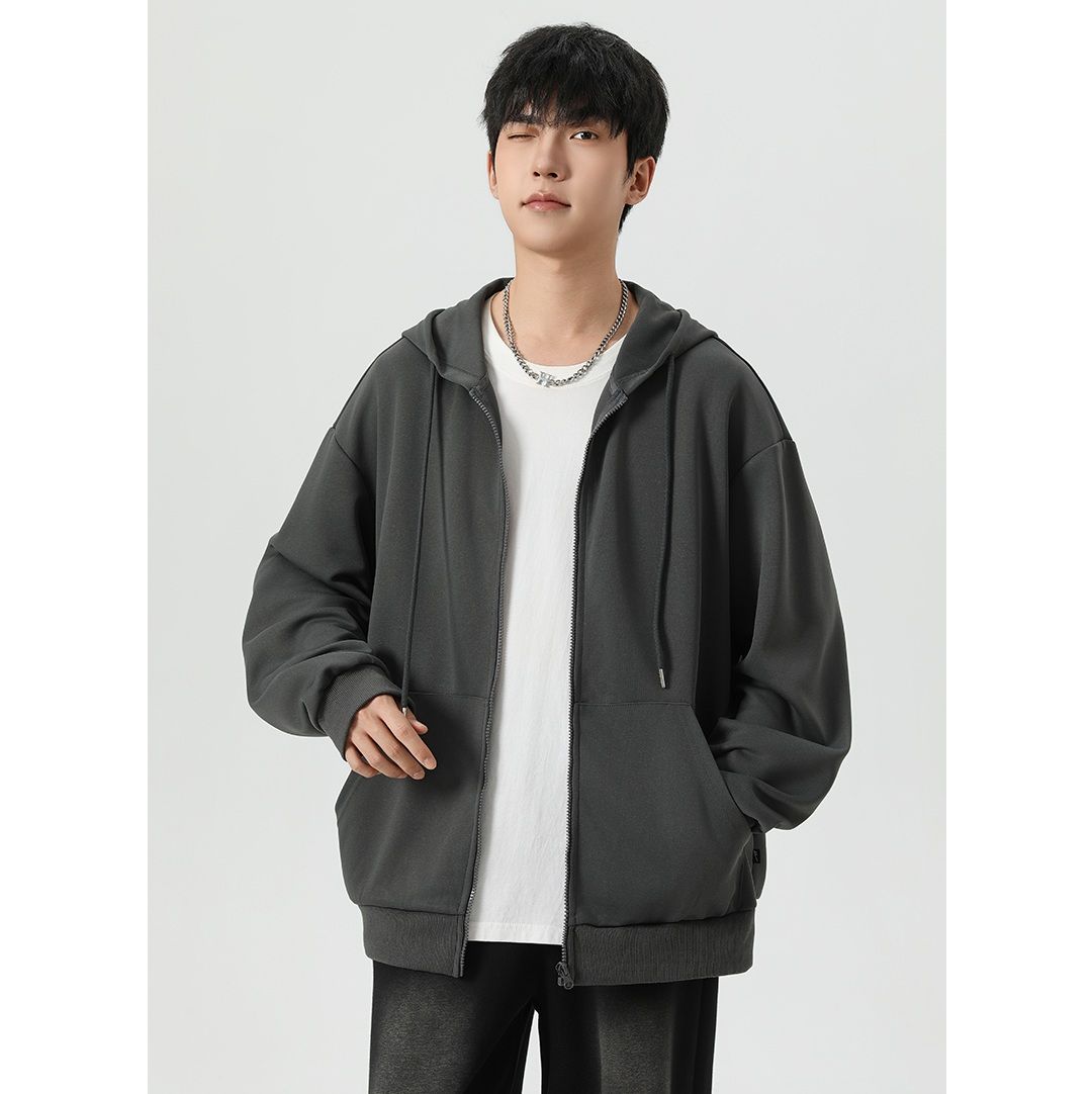 メンズジャージ メンズジャージ ゆったりフード付きジャージパーカー