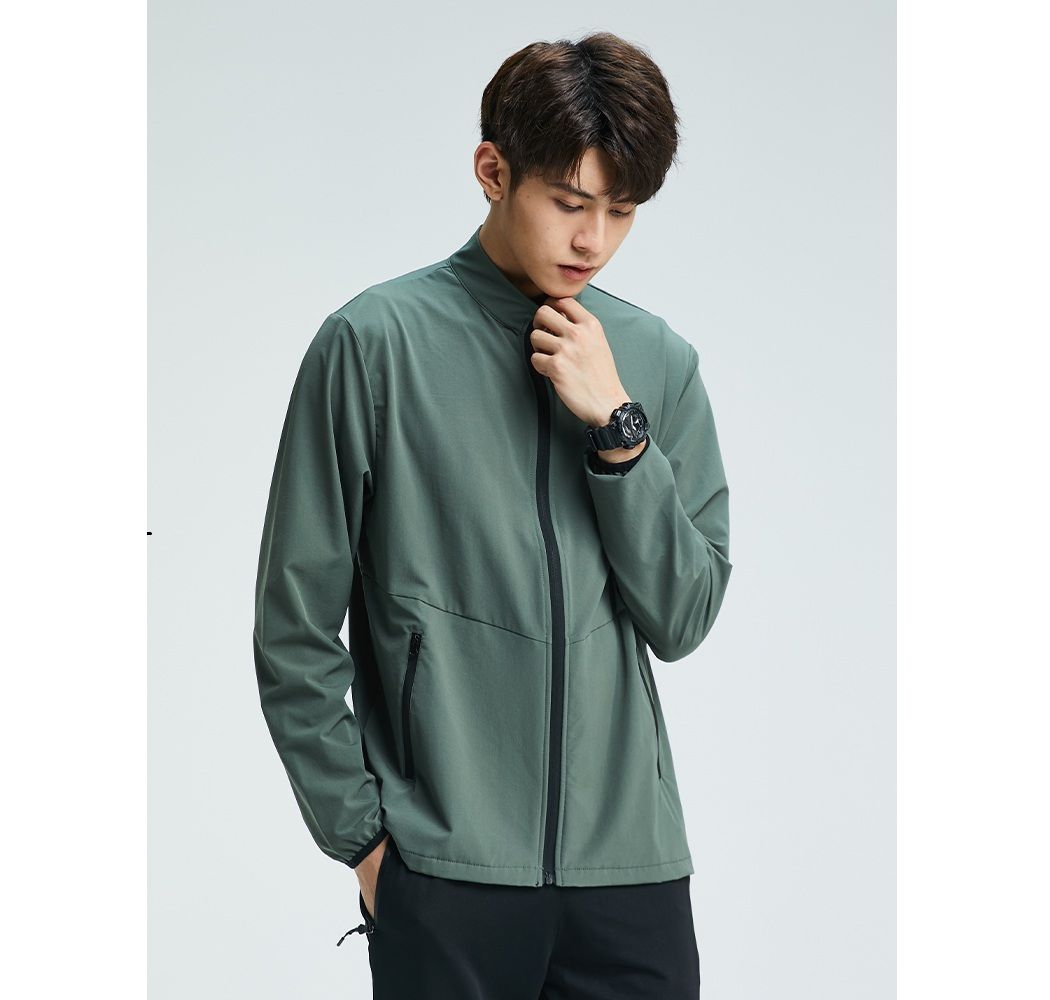 メンズジャージ メンズジャージ スタンドカラー シンプルジャージ