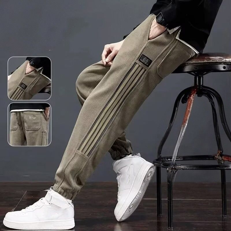 メンズジャージ専門店 裏起毛サイドライン温暖ジャージパンツ