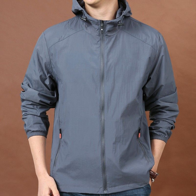 メンズジャージ メンズジャージ フード付き速乾ジャージアウター