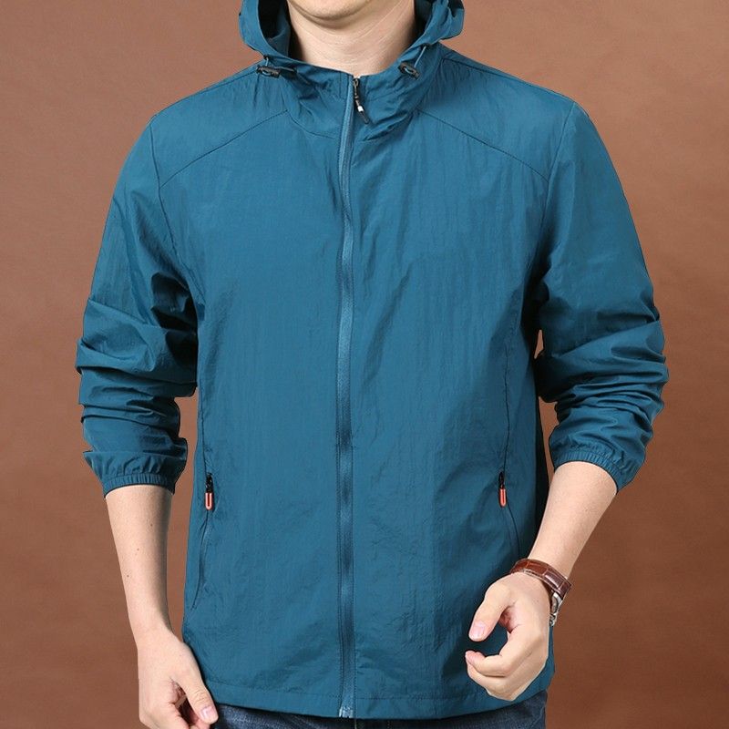 メンズジャージ メンズジャージ フード付き速乾ジャージアウター