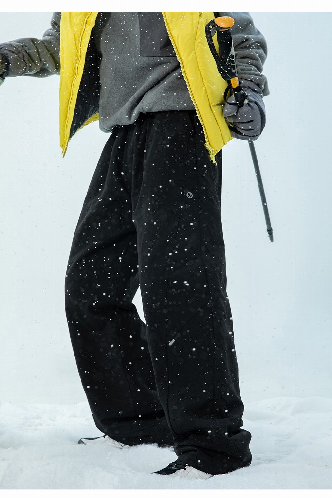 メンズナイロンジャージ メンズ秋冬中綿入り撥水ロングパンツ全2色