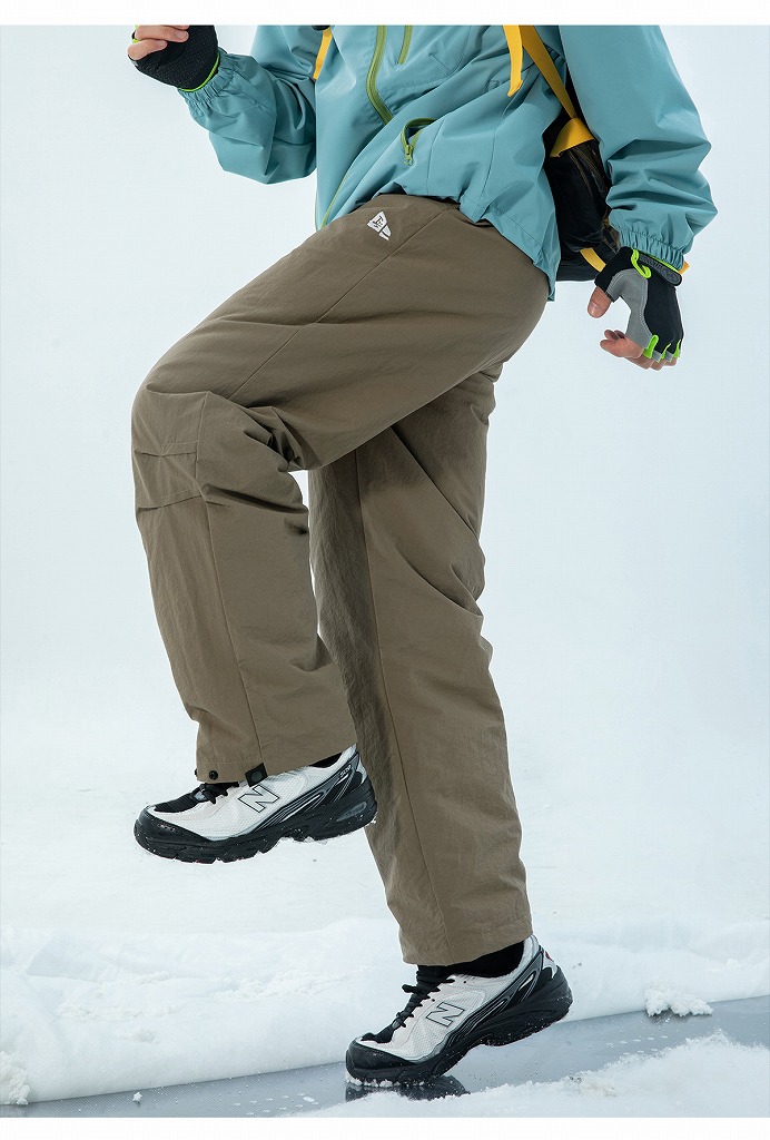 ナイロンメンズジャージ メンズ 秋冬 機能性 撥水 立体カット パンツ 全4色