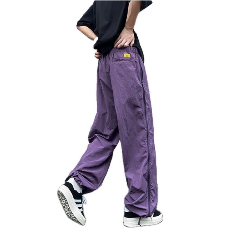 通気性抜群メッシュ切替ナイロンジャージトップス