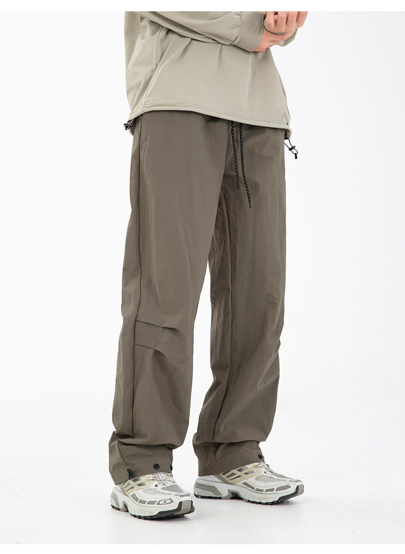 メンズジャージ 撥水機能付きカーゴパンツ 裾調整可能 全4色展開