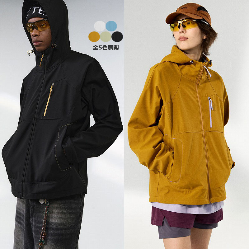 スウェットメンズジャージ メンズ 防風防水 ソフトシェル ジャケット 全5色