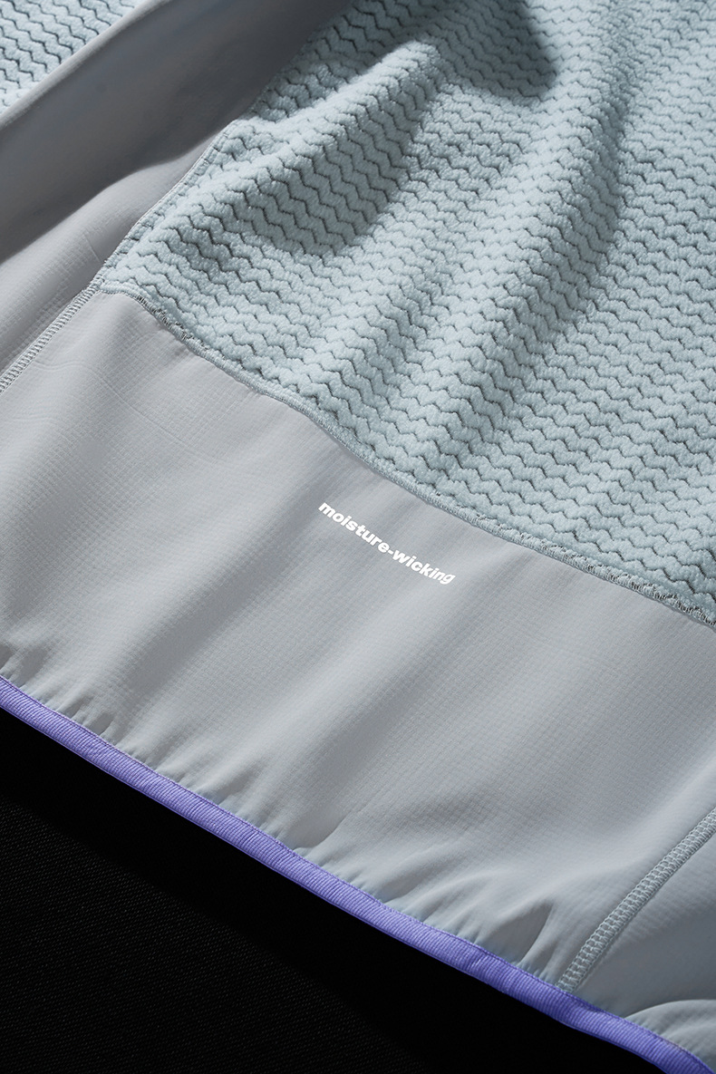 スウェットメンズジャージ 冬新作波柄切替全開式裏起毛上着全三色