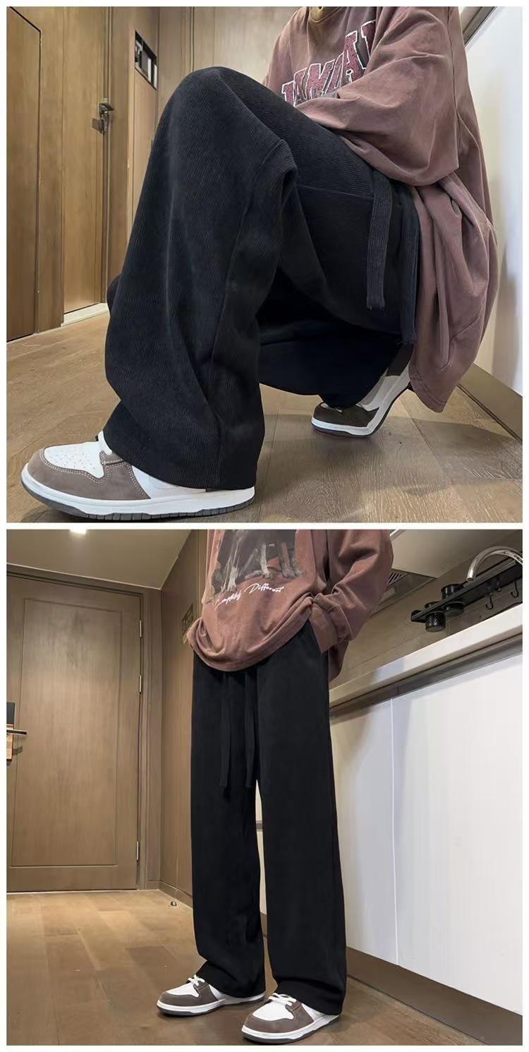 メンズジャージ専門店 立体シルエットコーデュロイワイドパンツ