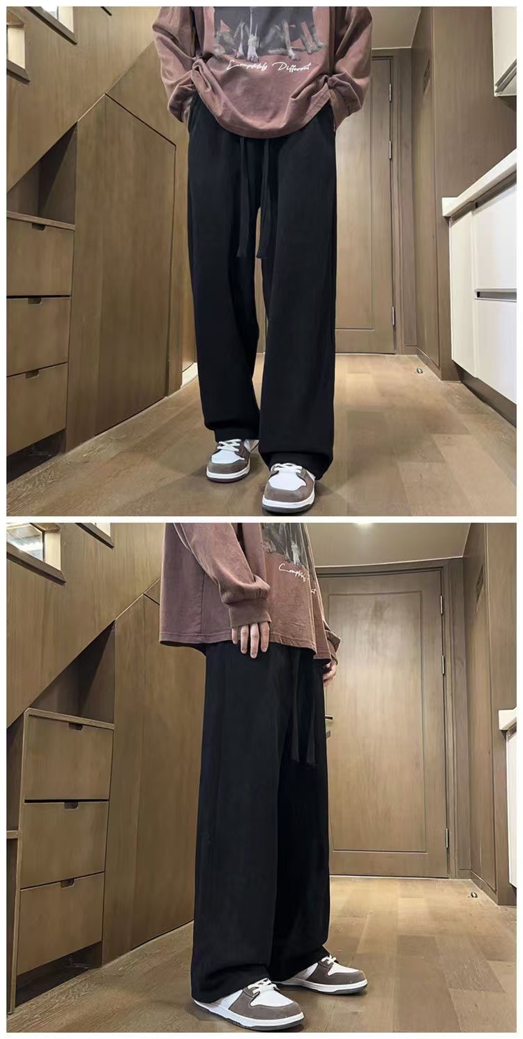 メンズジャージ専門店 立体シルエットコーデュロイワイドパンツ