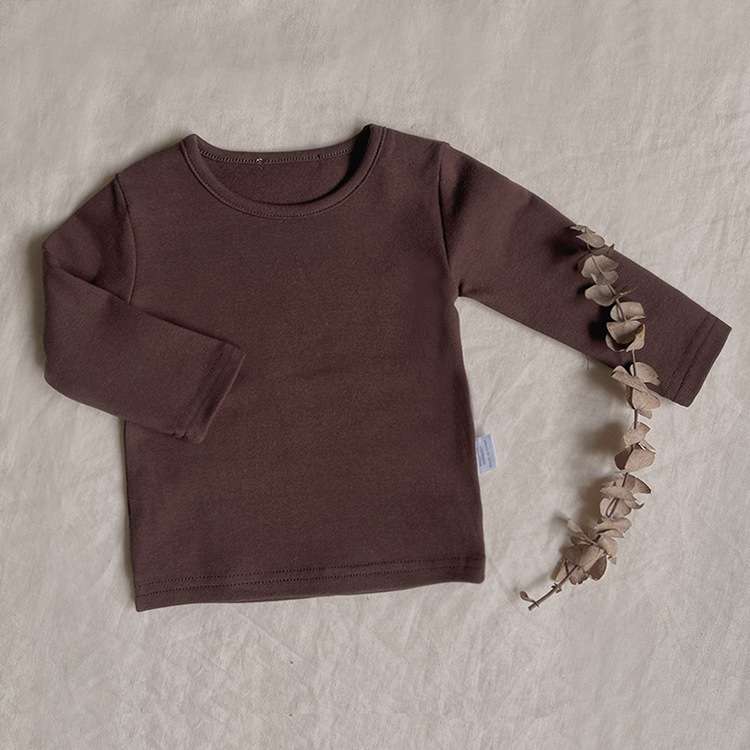 ベビー服  赤ちゃん用ベーシック長袖Tシャツ