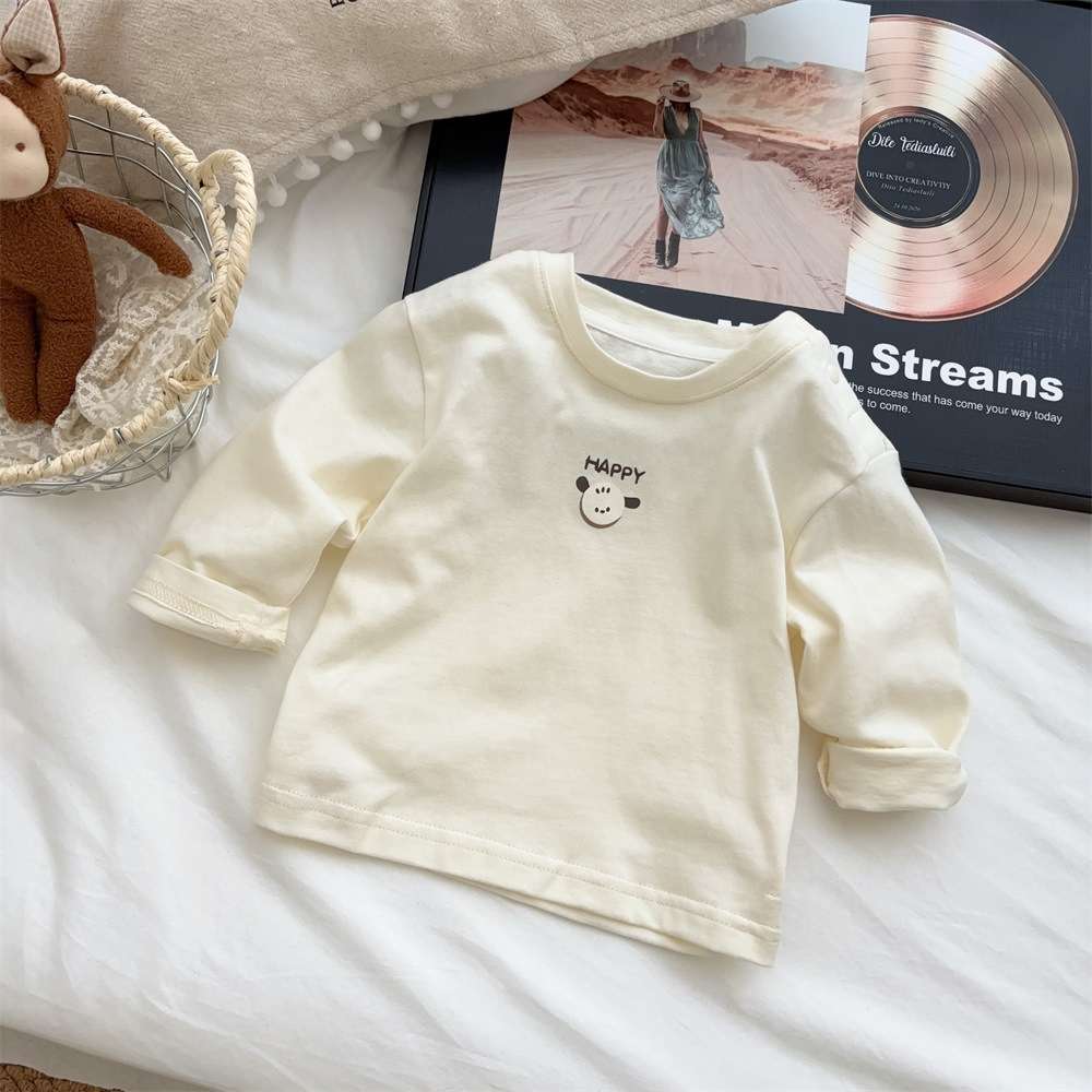 ベビー服  ベビー用長袖ボーダーTシャツ
