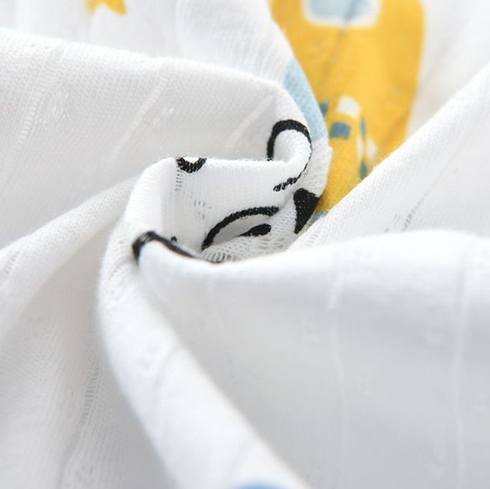 ベビー服 宇宙柄網眼通気長袖睡眠袋二枚組