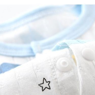 ベビー服 宇宙柄網眼通気長袖睡眠袋二枚組