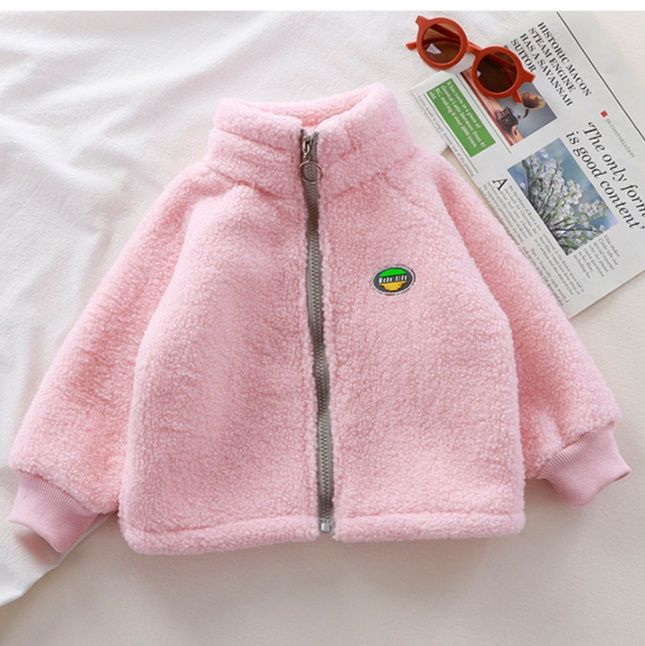 ベビー服 もこもこボア素材のジップアップ防寒ジャケット アウター