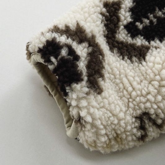 ベビー服 豹柄ボアリバーシブルジップアップジャケット　アウター