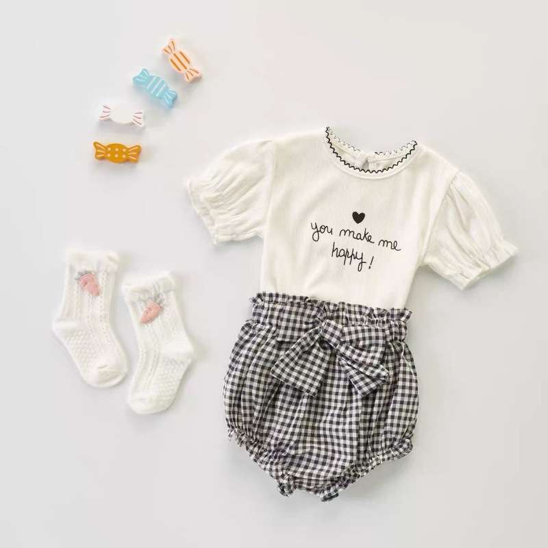 ベビー服  ハッピーメッセージ入りベビーTシャツ