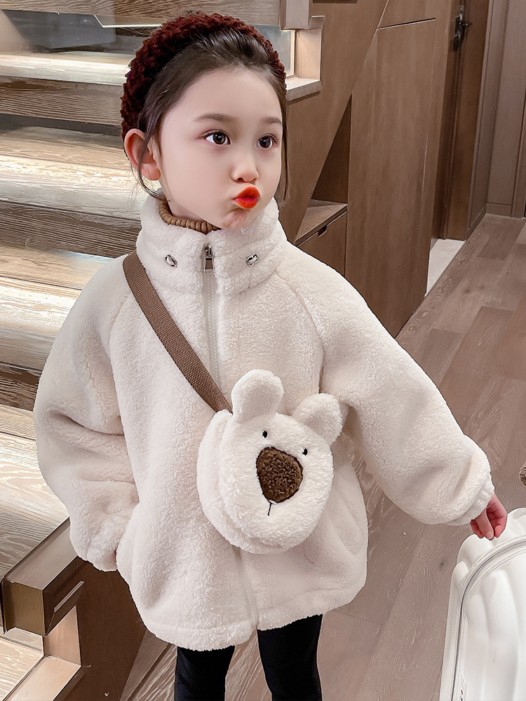 ベビー服 もこもこボアジップアップジャケット　アウター