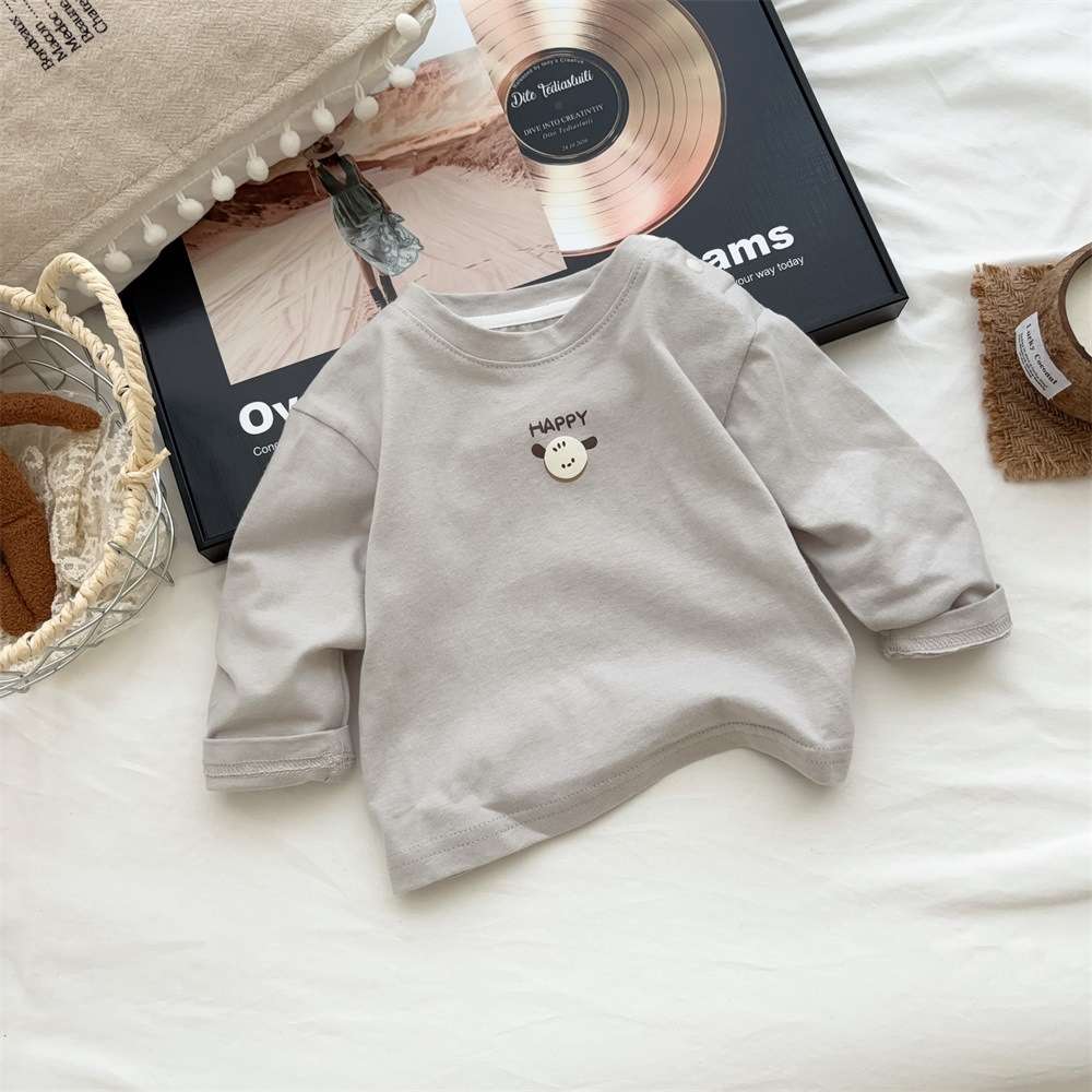ベビー服  ベビー用長袖ボーダーTシャツ