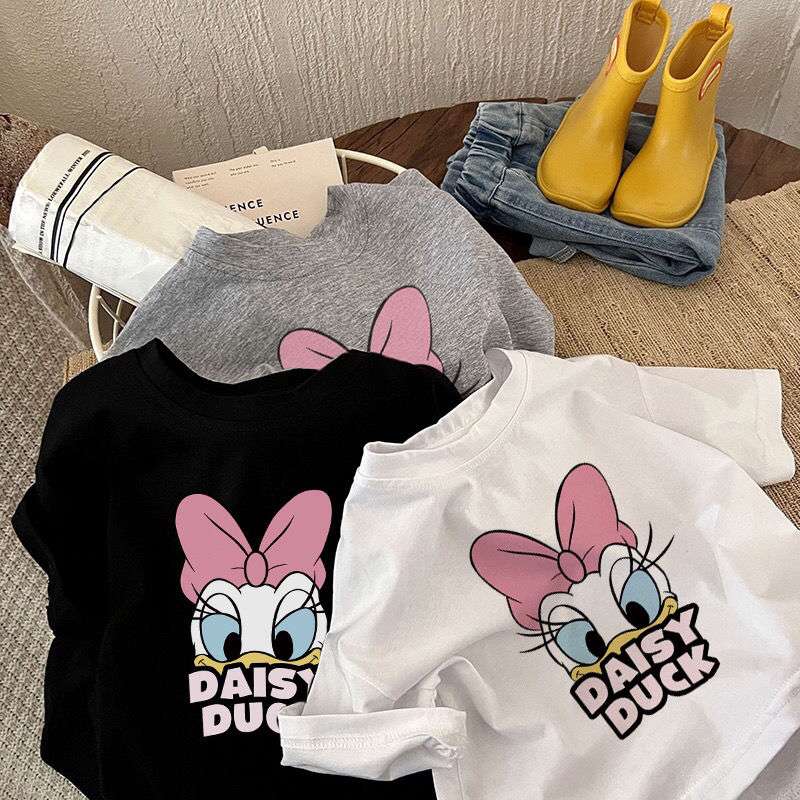 ベビー服  デイジーダック柄ベビー半袖Tシャツ