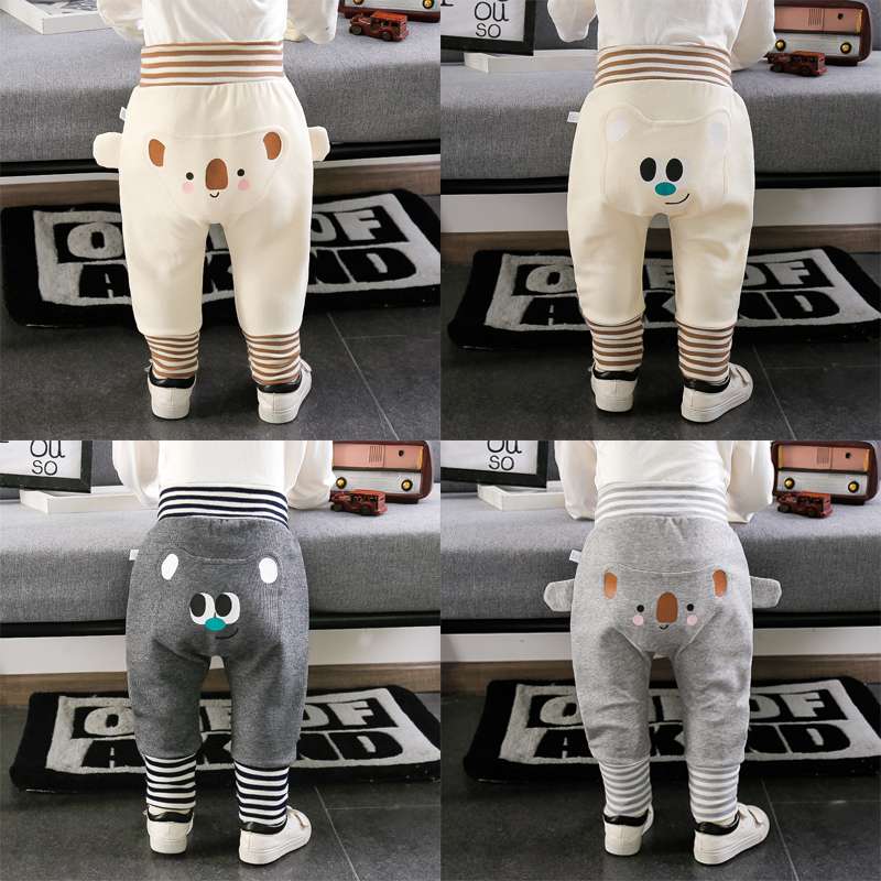 ベビー服  動物顔付きベビーパンツ