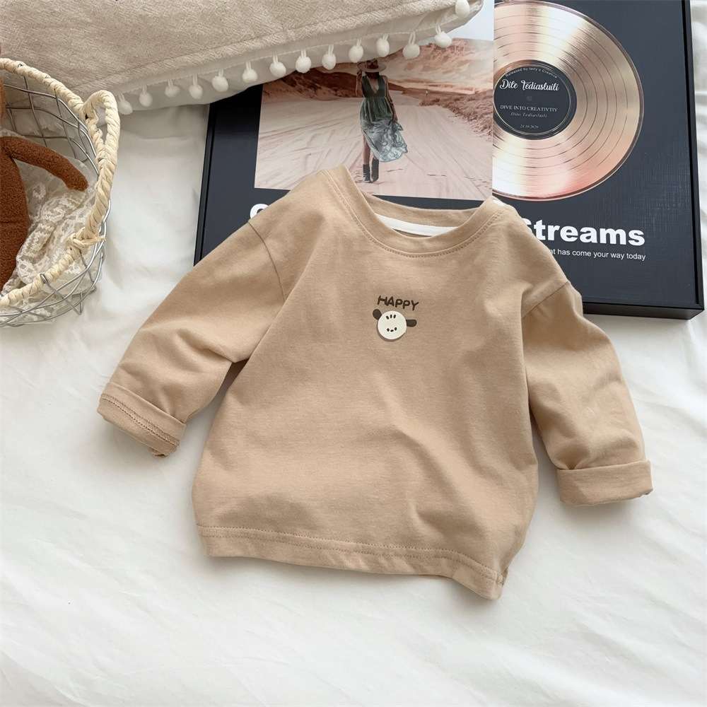 ベビー服  ベビー用長袖ボーダーTシャツ