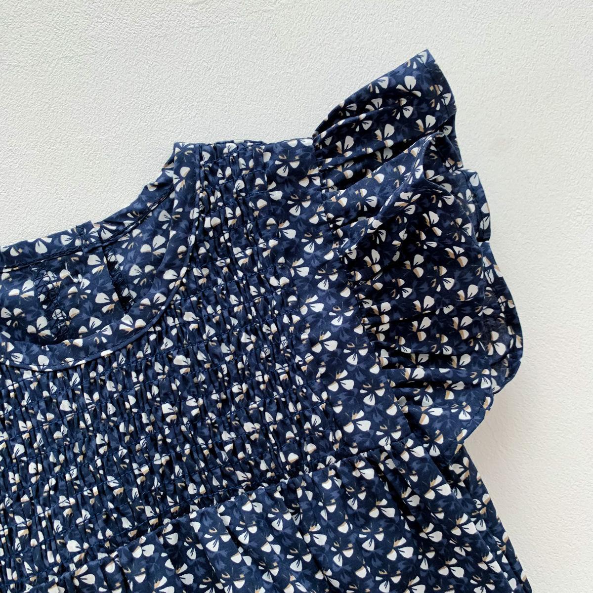 韓国風花柄ロンパース 可愛いベビー服 連体服