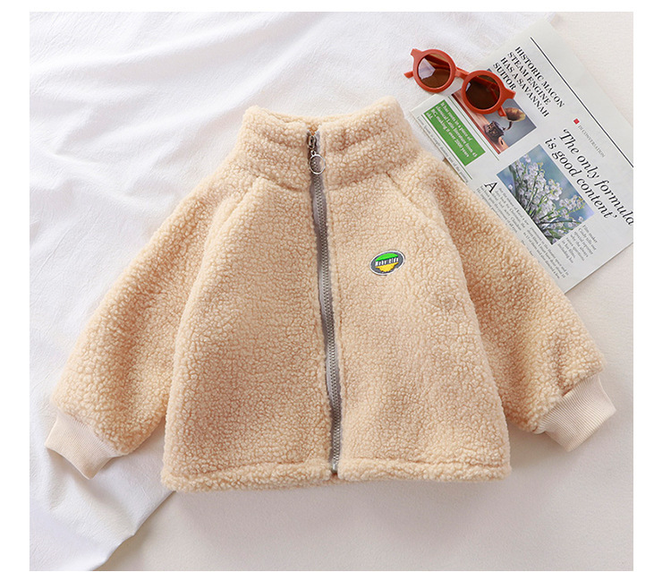 ベビー服 もこもこボア素材のジップアップ防寒ジャケット アウター